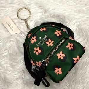 NWT KATE SPADE Chelsea Better Flower Backpack Coin Purse Keychain Bag Charm